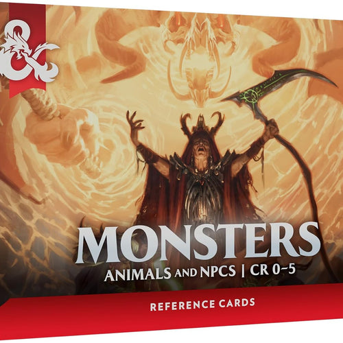 Dungeons & Dragons Reference Cards - Monsters Animals and NPCs (CR 0-5)