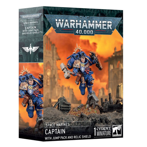 Captain with Jump Pack and Relic Shield