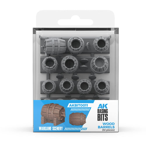 AK Basing Bits: Wood Barrels, Miniatures, AK,- The Sword & Board