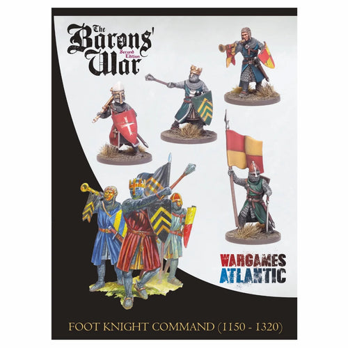 Foot Knight Command (1150-1320), Miniatures, Wargames Atlantic,- The Sword & Board