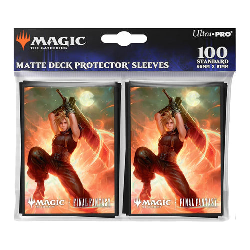 UP Final Fantasy Matte Deck Protector Sleeves (Cloud)