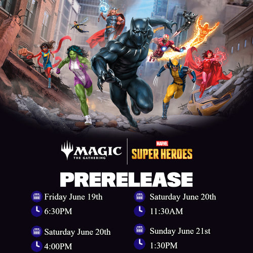 Marvel Super Heroes Prerelease In-Store Events