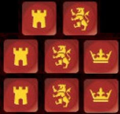 Saga Age of Chivalry - Medieval Dice (Red), Dice, Studio Tomahawk,- The Sword & Board