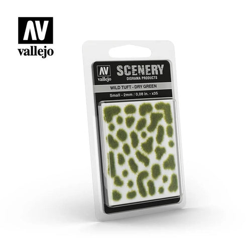 Vallejo Scenery Wild Tuft - Dry Green (Small - 2mm/0.08in)