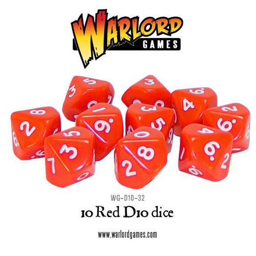 Warlord Games D10 Dice Set (Red)