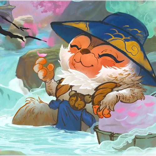 Riftbound Bound Edge Playmat - Spirit Blossom Teemo, CCG, UVS Games,- The Sword & Board