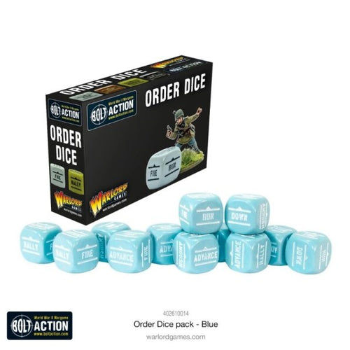 Bolt Action Blue Order Dice Set