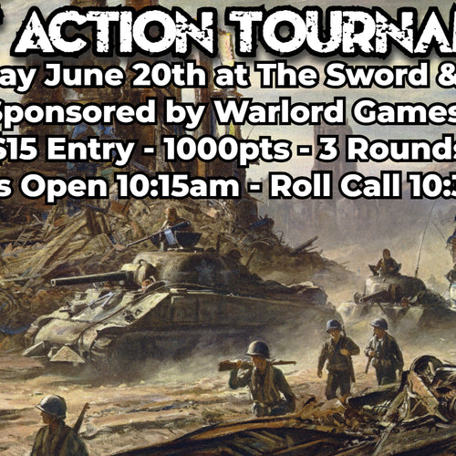 Bolt Action Tournament, Entry Fee and Events, The Sword & Board,- The Sword & Board