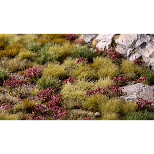 Example of Dark Purple Flowers being used in miniatures basing and Diorama