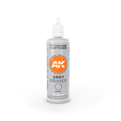 AK Interactive 3G Grey Primer 100ml, paint, AK,- The Sword & Board