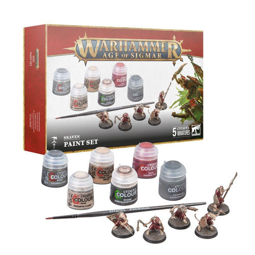 Age of Sigmar Skaven Paint Set, Miniatures, Games Workshop,- The Sword & Board