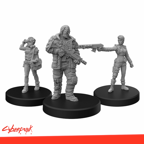 Cyberpunk Red Miniatures: Edgerunners D