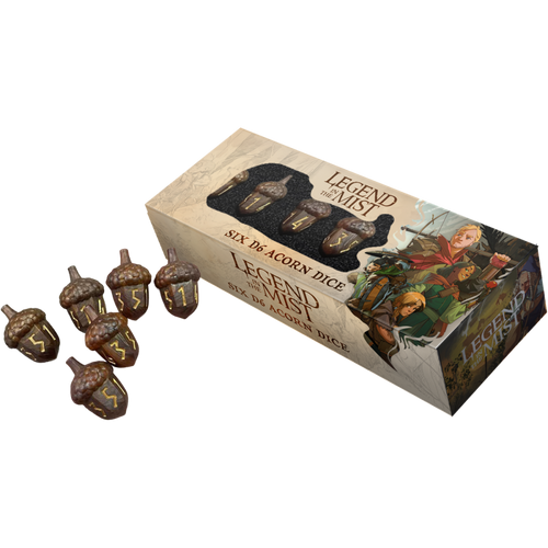 Legend in the Mist Resin D6 Acorn Dice Set, dice, Son of Oak,- The Sword & Board