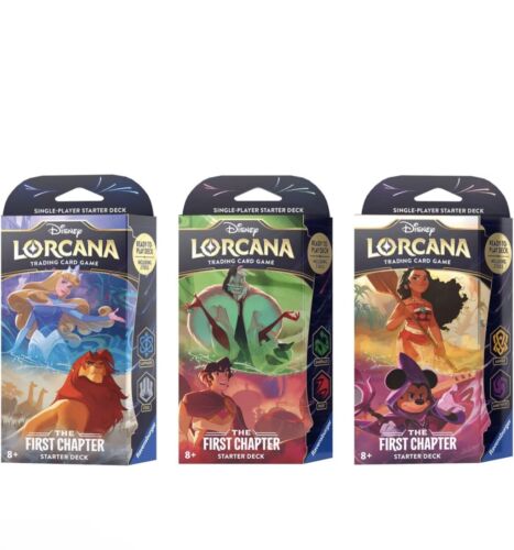 disney lorcana cards the first chapter Disney Lorcana: The First Chapter Starter Decks – The Sword & Board