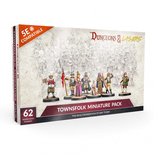 Dungeons & Lasers Townsfolk Miniature Pack, Miniatures, Archon Studio,- The Sword & Board