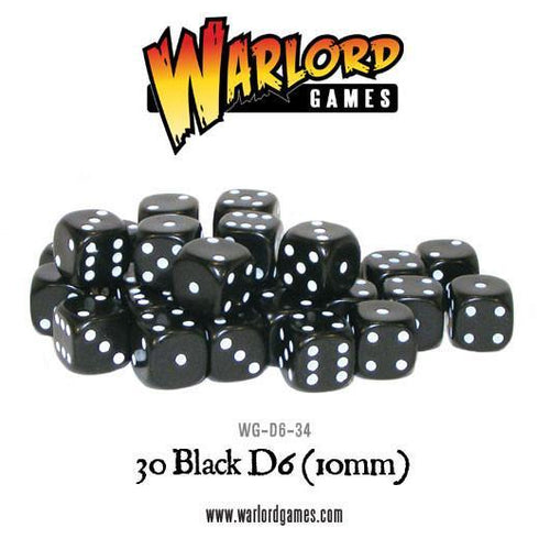 Warlord Games - 30xD6 10mm Spot Dice