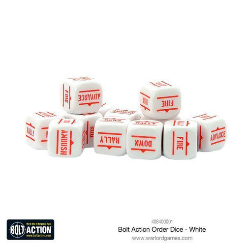 Bolt Action White Order Dice Set