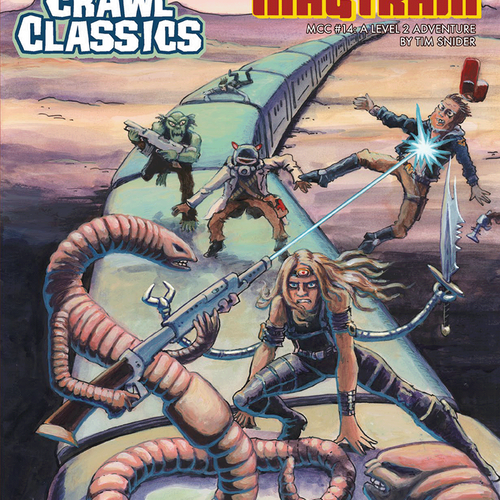 Mutant Crawl Classics #14 Mayhem on the Magtrain