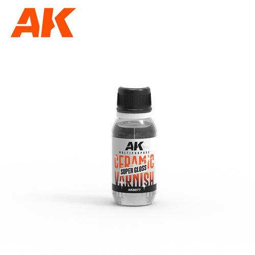 AK Multipurpose Ceramic Varnish - SUPER GLOSS, paint, AK,- The Sword & Board