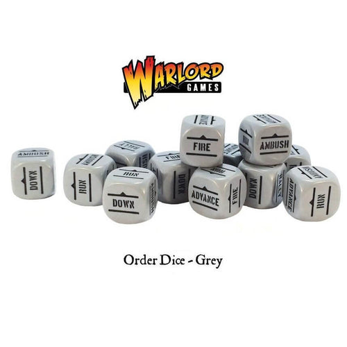 Bolt Action Grey Order Dice Set