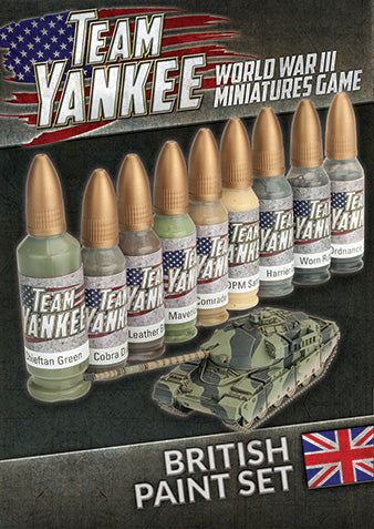 Team Yankee: British Paint Set - The Sword & Board