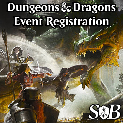 Wednesday - D&D Event Registration (Ongoing), Entry Fee and Events, The Sword & Board,- The Sword & Board