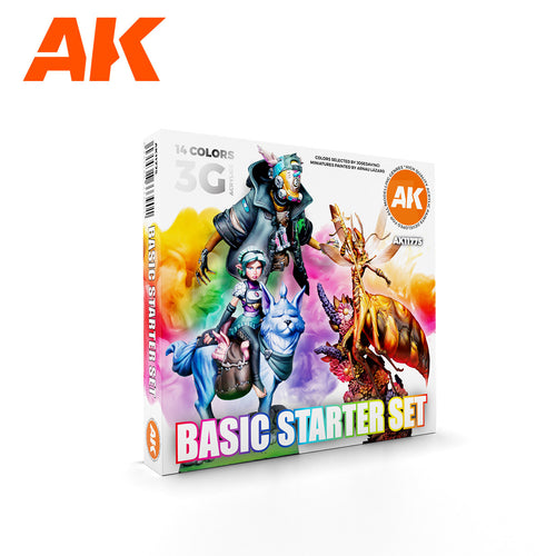 AK Interactive 14 Selected Colors Basic Starter Set