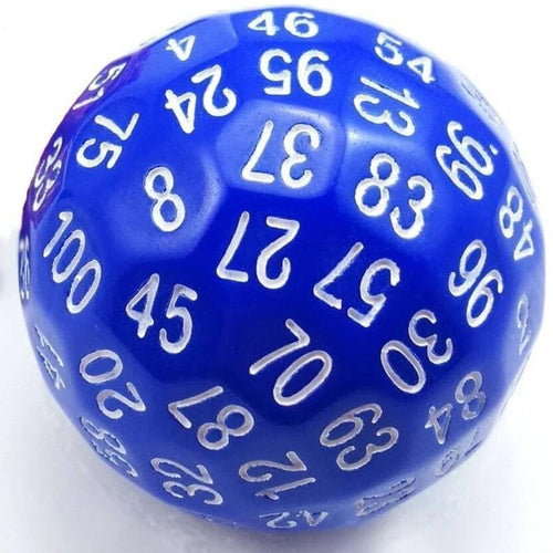 100 Sided Die - Blue d100 Foam Brain Games