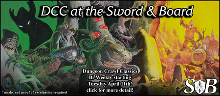DCC Returns to the Sword and Board!