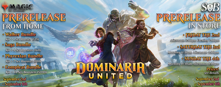 Dominaria United Prerelease at the Sword and Board!