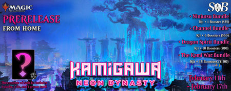Kamigawa Neon Dynasty Prerelease from home