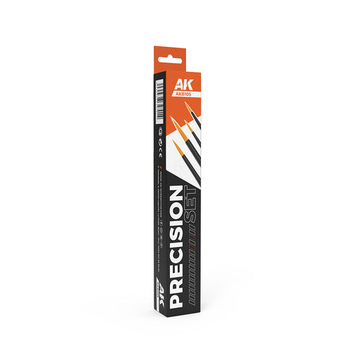 AK Interactive Tabletop Precision Brushes Set (4 Brushes)