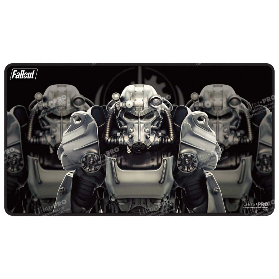 Black Stitched Playmat - Fallout - Brotherhood of Steel