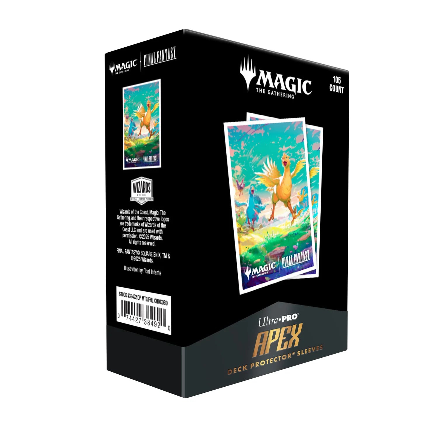 Apex Deck Protector Sleeves 105 Ct. - Final Fantasy - Chocobos