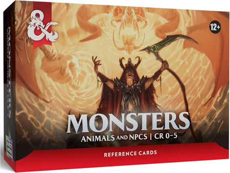 Dungeons & Dragons Reference Cards - Monsters Animals and NPCs (CR 0-5)