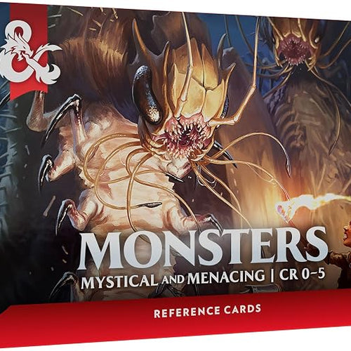 Dungeons & Dragons Reference Cards - Monsters Mystical and Menacing (CR 0-5)