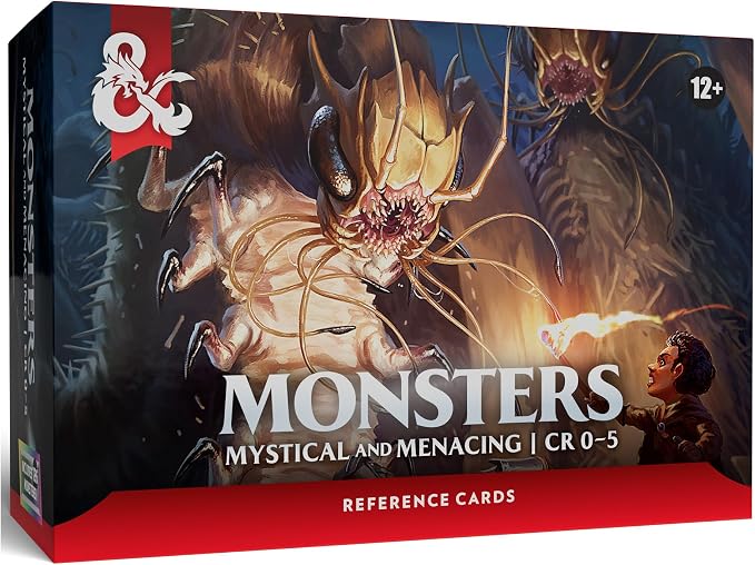 Dungeons & Dragons Reference Cards - Monsters Mystical and Menacing (CR 0-5)