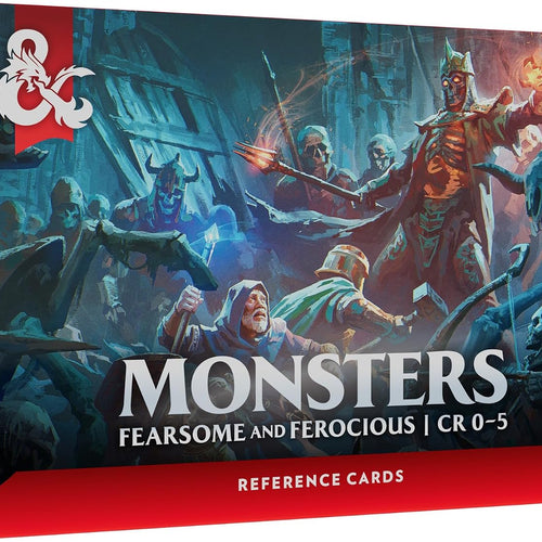 Dungeons & Dragons Reference Cards - Monsters Fearsome and Ferocious (CR 0-5)