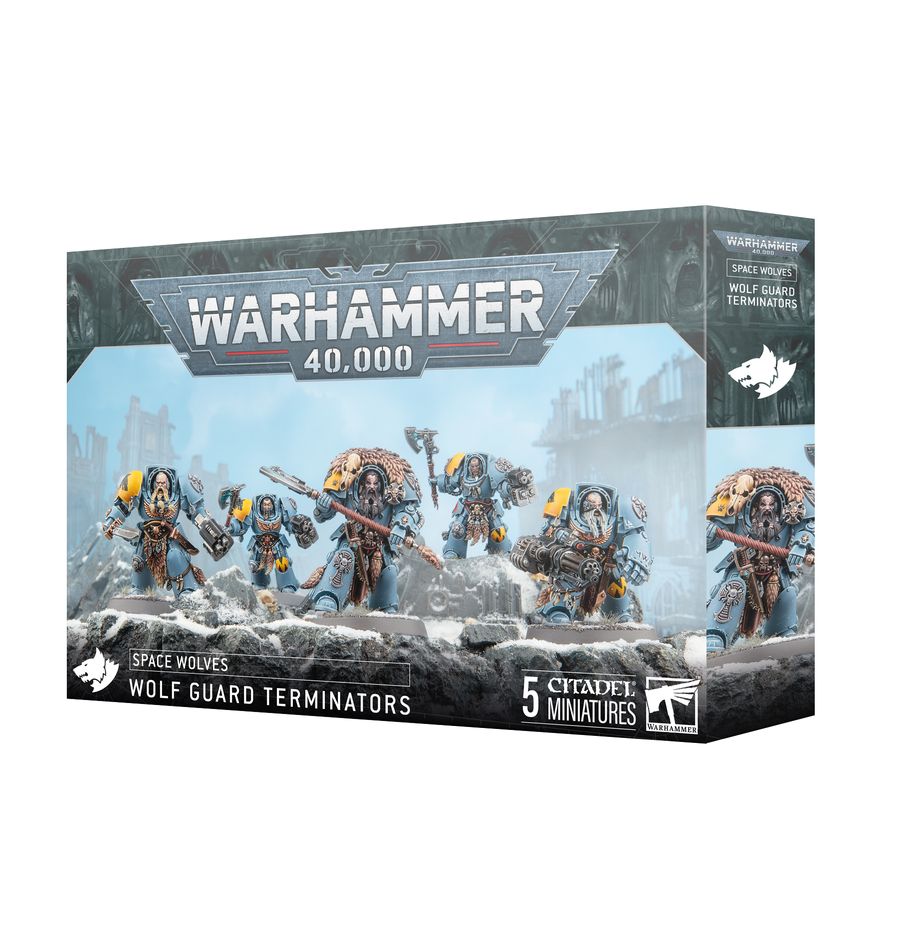 Space Wolves: Wolf Guard Terminators, Miniatures, Games Workshop,- The Sword & Board