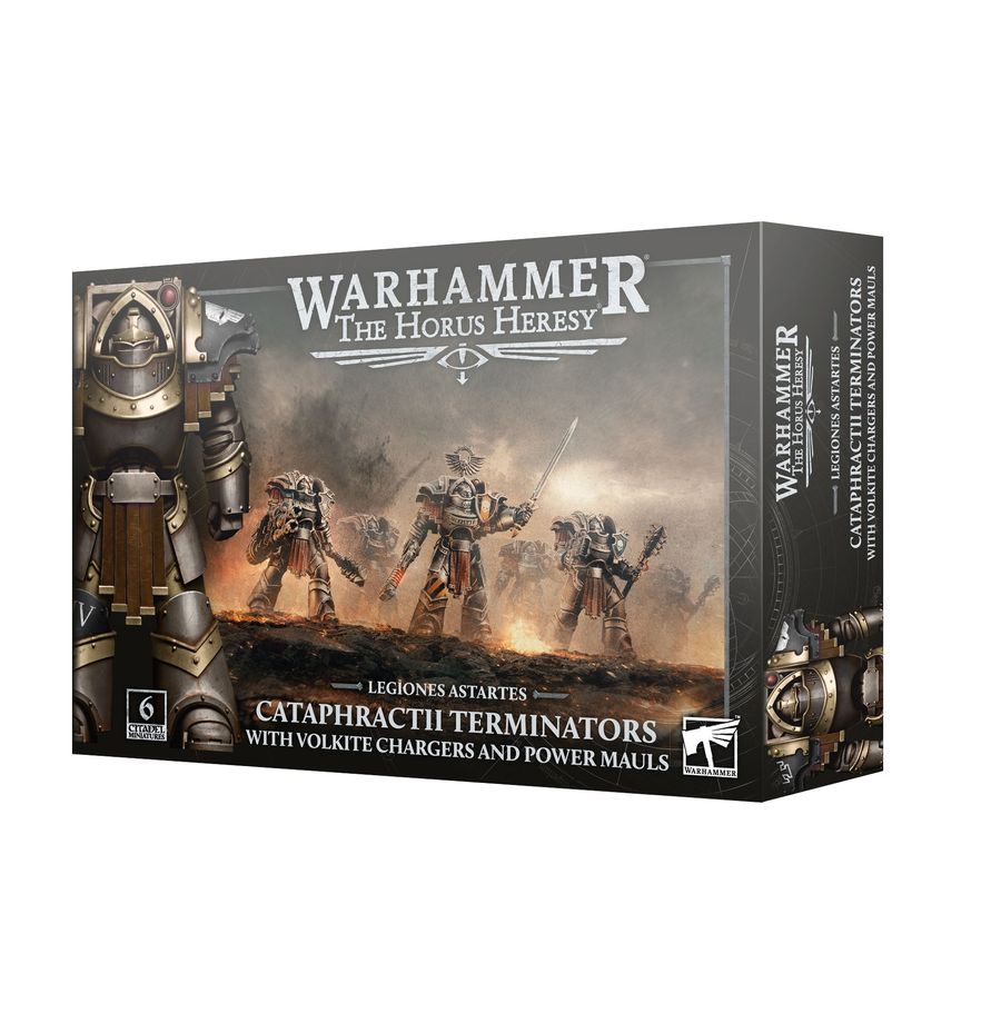 Horus Heresy - Cataphractii Terminators with Volkite Chargers and Power Mauls, Miniatures, Games Workshop,- The Sword & Board
