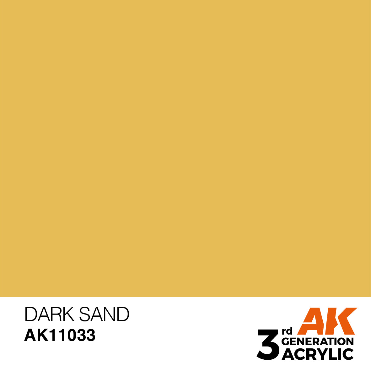 AK 3rd Gen acrylic paints: Basalt Grey 021 - Sahara Yellow 040