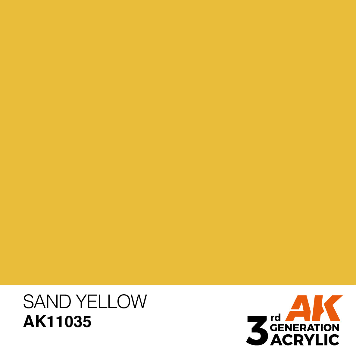 AK 3rd Gen acrylic paints: Basalt Grey 021 - Sahara Yellow 040