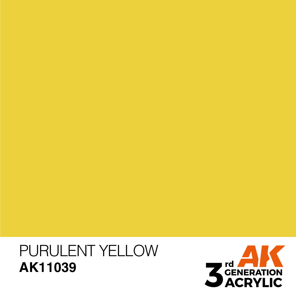 AK 3rd Gen acrylic paints: Basalt Grey 021 - Sahara Yellow 040