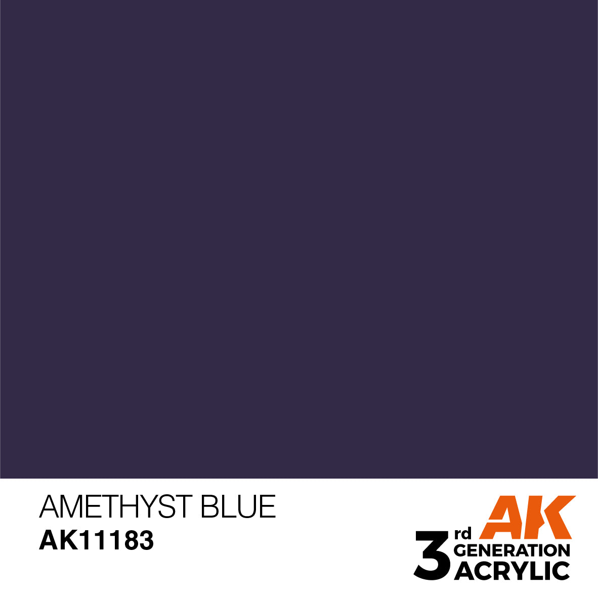 AK 3rd Gen acrylic paints: Dark Blue 181 - Astral Beryllium 200