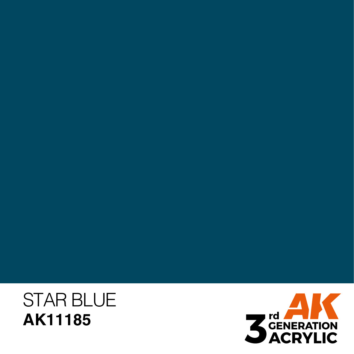 AK 3rd Gen acrylic paints: Dark Blue 181 - Astral Beryllium 200
