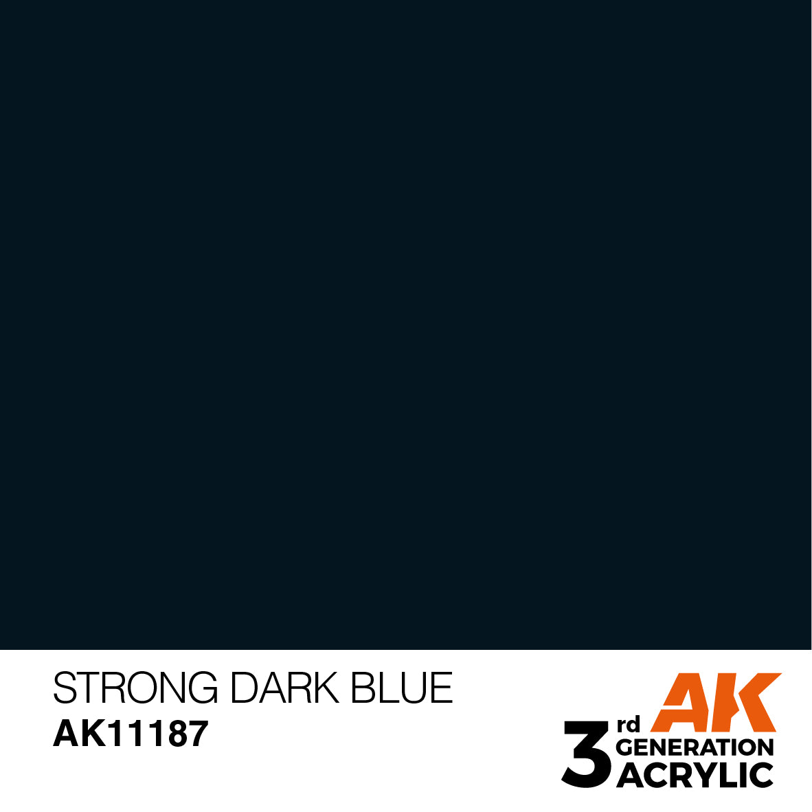AK 3rd Gen acrylic paints: Dark Blue 181 - Astral Beryllium 200