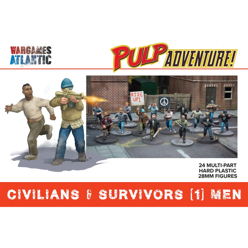 Pulp Adventure! - Civilians & Survivors (1) Men, Miniatures, Wargames Atlantic,- The Sword & Board