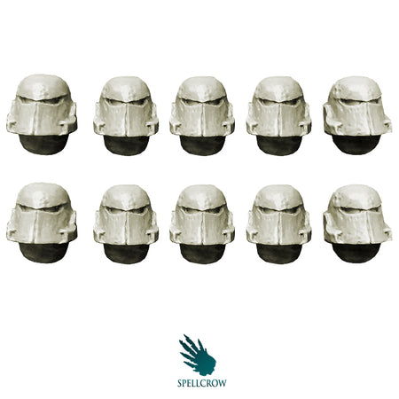 Spellcrow miniatures: Corroded Helmets