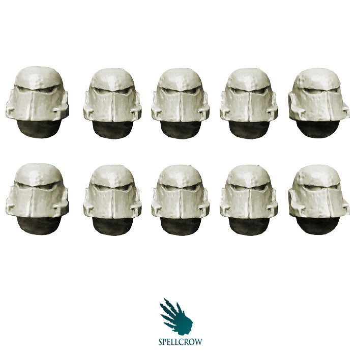 Spellcrow miniatures: Corroded Helmets