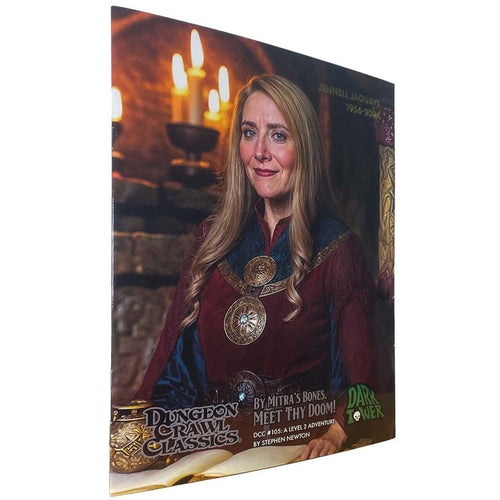 DCC #105: By Mitra's Bones, Meet Thy Doom (Jennell Jaquays variant)